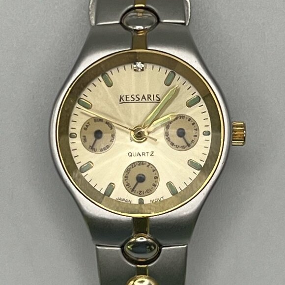 Kessaris Gold and Silver Ladies Watch Working - Picture 4 of 9